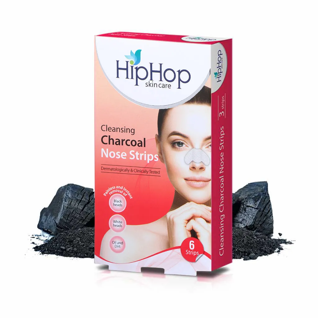 HipHop Blackhead Remover Nose Strips for Women (Activated Charcoal, 6 Strips)   Hair Removal Cream for Men (Aleo Vera, 100gm)
