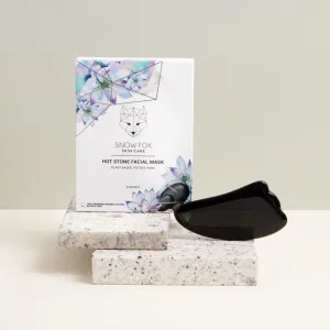 Hot Stone Facial Mask   Obsidian Gua Sha Set