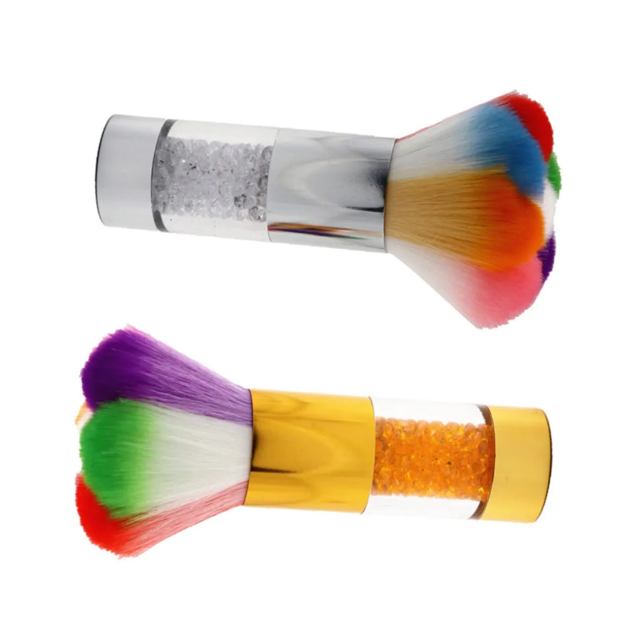 Housoutil 4 Pcs Nail Dust Blush Brush Duster Cleaning Brushes Makeup Brush Nail Cleaning Blusher Brush Cosmetic Pinceles Para Acrilico Loose Powder Beauty Makeup Tool Plastic Abs