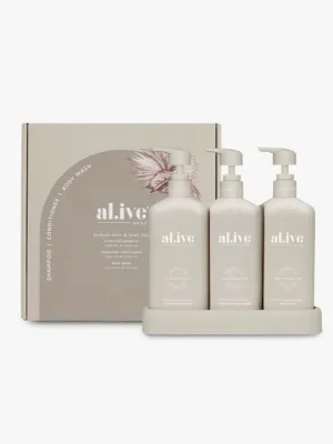 HYDRATING HAIR SHAMPOO & CONDITIONER & WASH TRIO