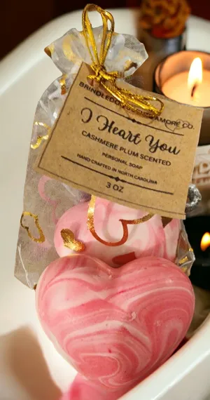 I Heart You- Cashmere Plum Scented Soap Bar 3oz