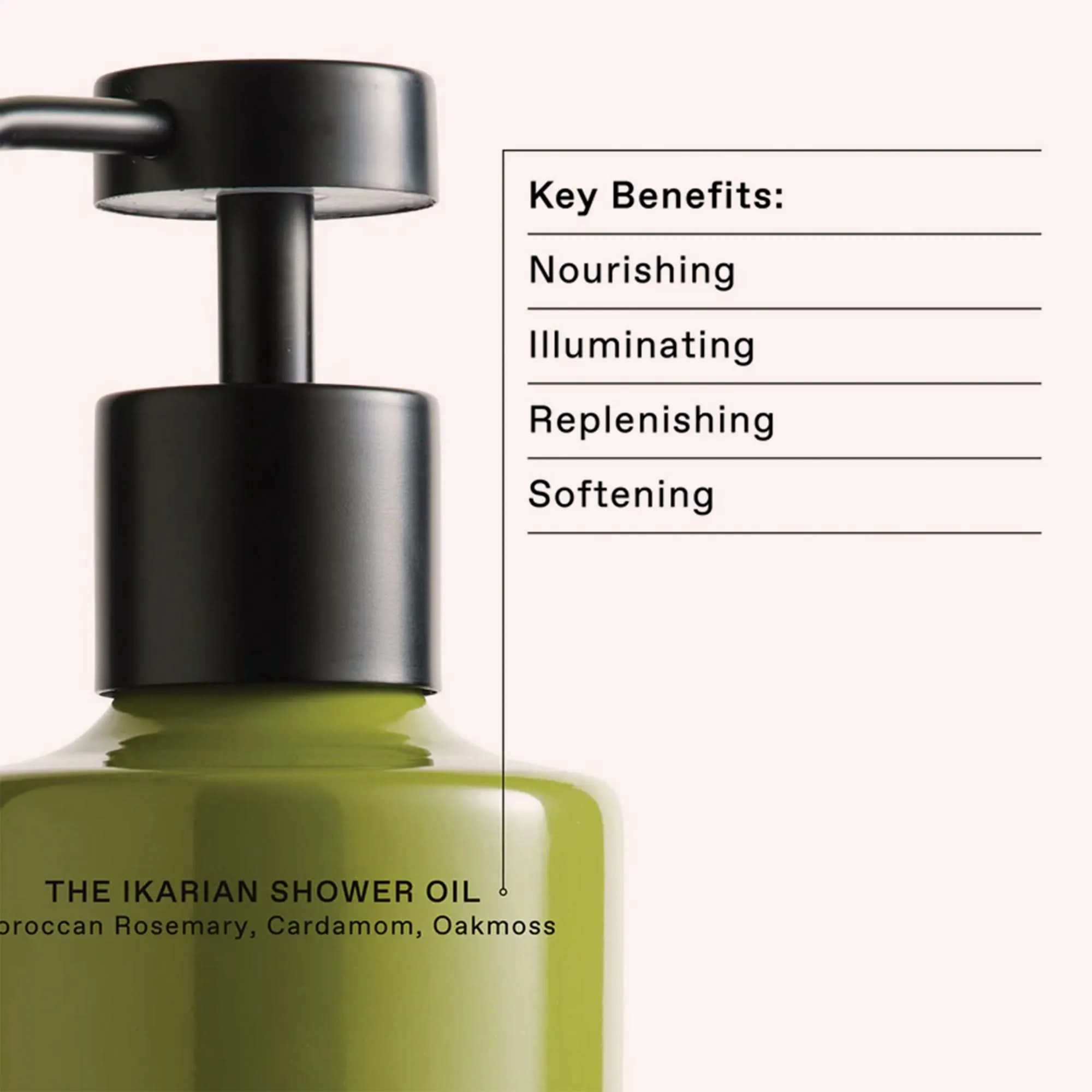 IKKARI - Shower Oil - Morroccan Rosemary Cardamom Oakmoss