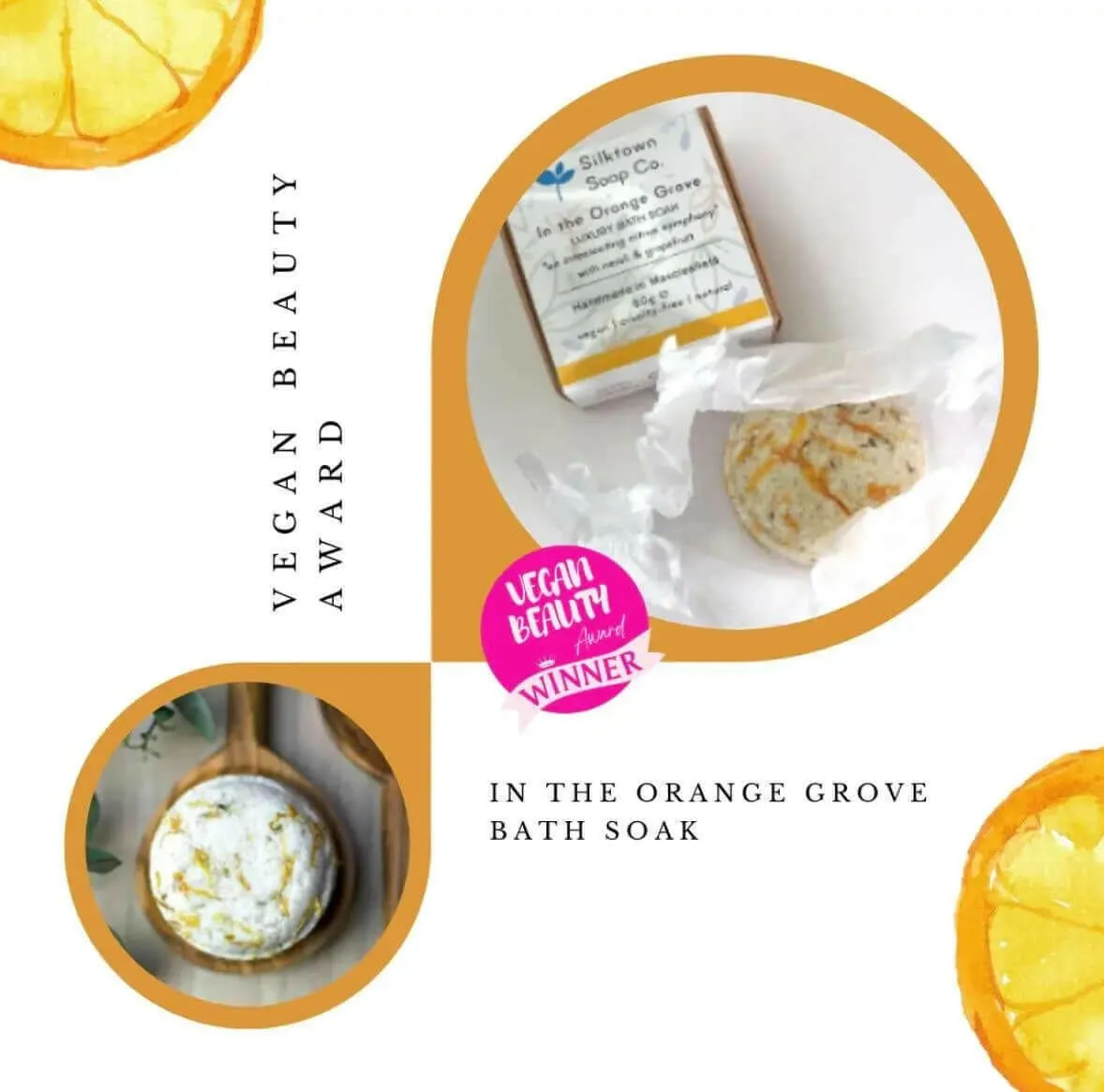 In the Orange Grove - Handmade Natural Bath Bomb with Citrus