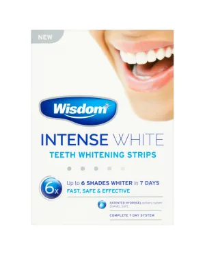 Intense White Teeth Whitening Strips 7 sachets