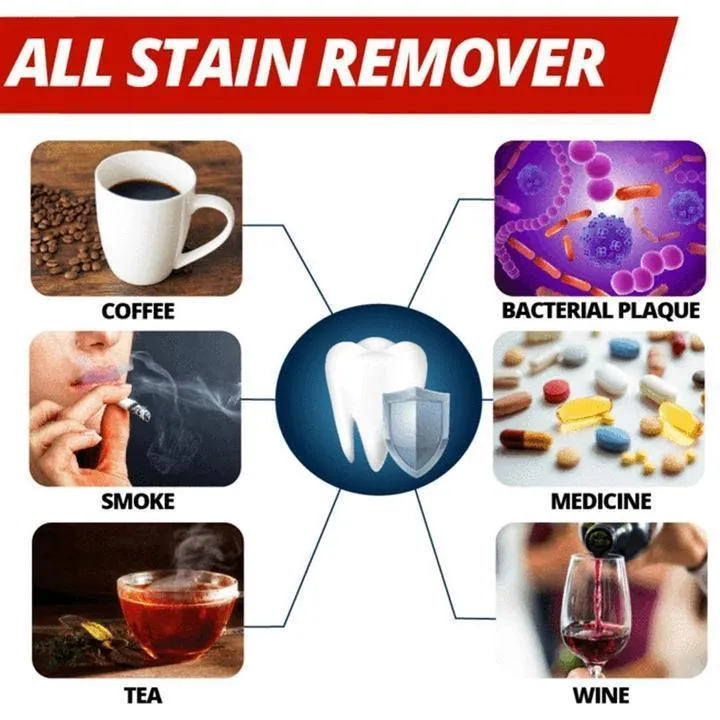 Intensive stain removal whitening toothpaste