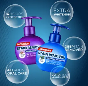 Intensive stain removal whitening toothpaste