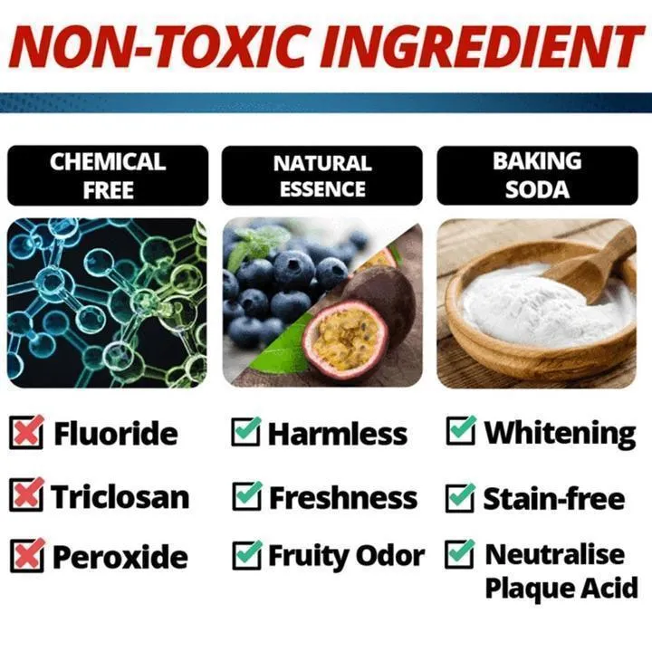 Intensive stain removal whitening toothpaste