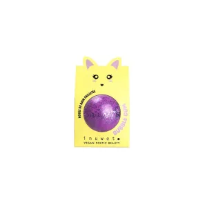 Inuwet Glitter Fizzer Bath Bomb / Bubble Gum / Purple 120gr