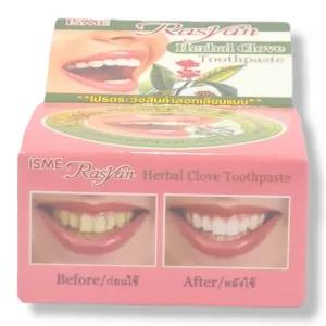 ISME Rasyan Herbal Clove Toothpaste Tooth Paste Anti Bacteria Bad Breath Decay 25g. Toothpaste (25 g)