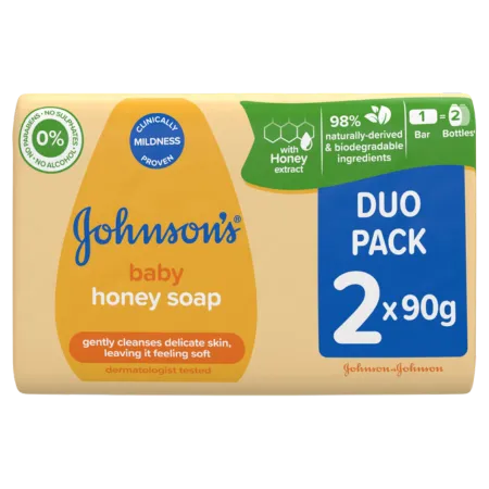 Johnson’s Johnson<br />s Baby Honey Soap Duo Pack - 2 x 90g