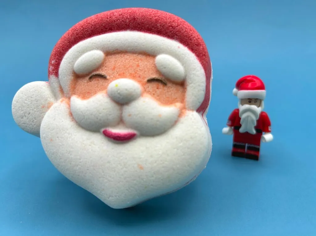 Jolly Santa Kids Bath Bomb with Santa Minifigure Inside