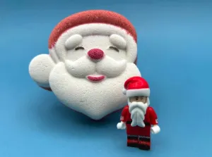 Jolly Santa Kids Bath Bomb with Santa Minifigure Inside