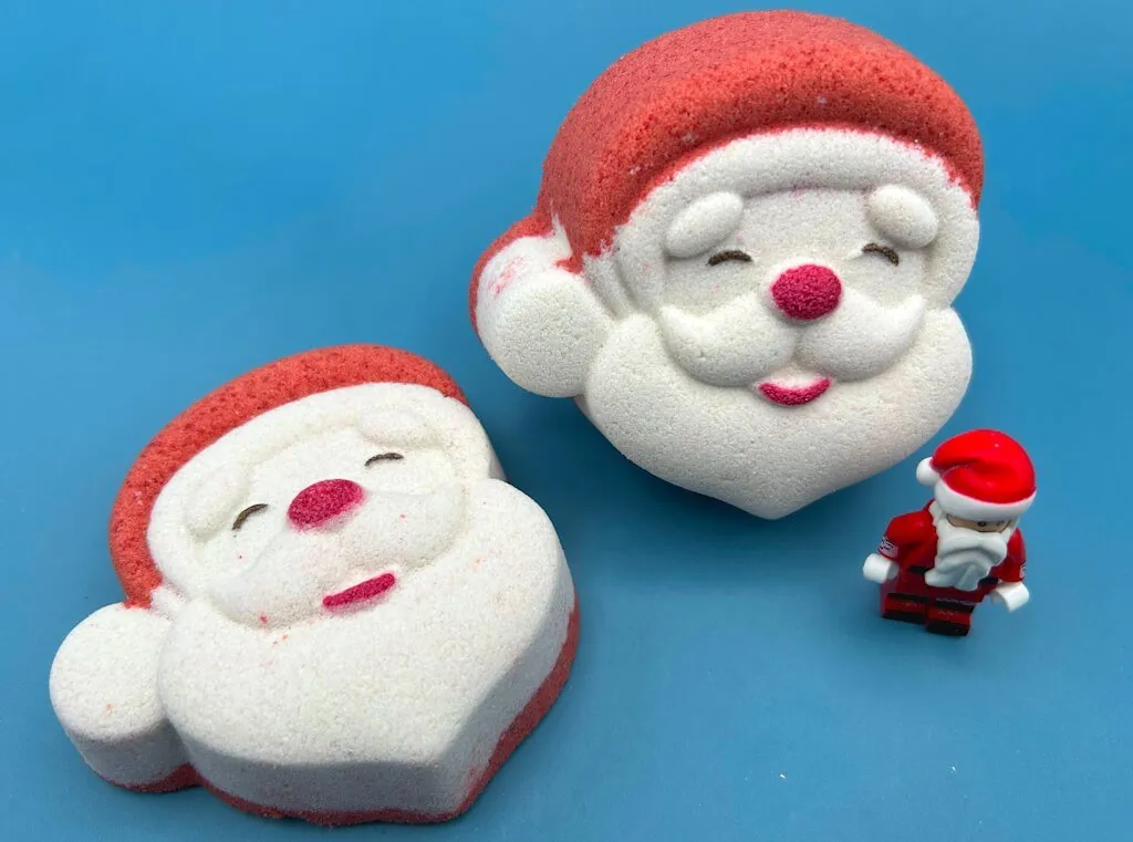 Jolly Santa Kids Bath Bomb with Santa Minifigure Inside