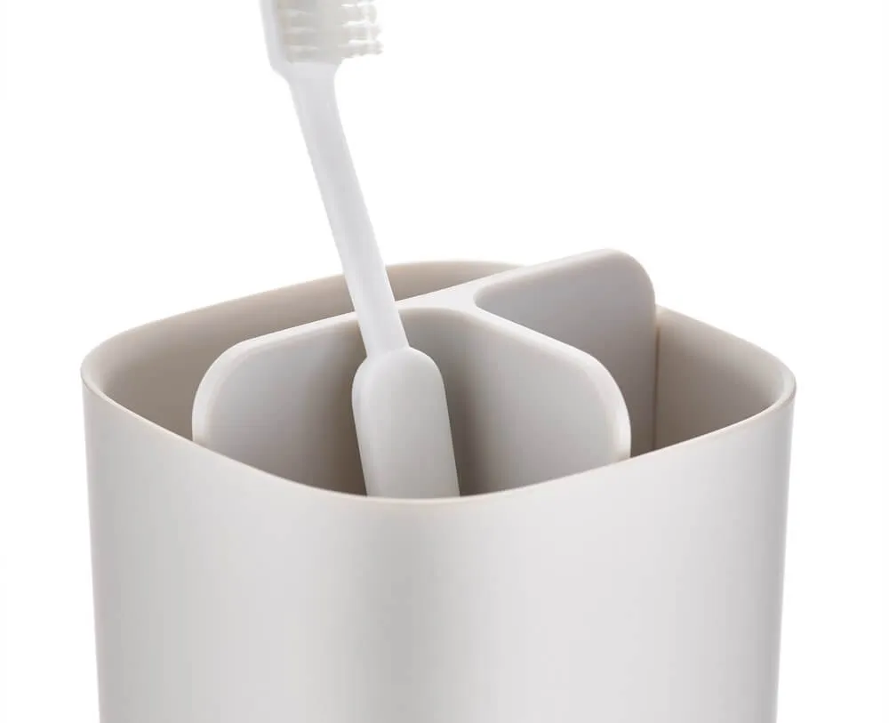 Joseph Joseph EasyStore Small Toothbrush Caddy Ecru