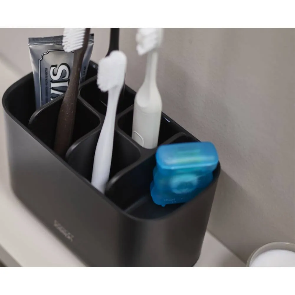 Joseph Joseph EasyStore Toothbrush Caddy Large Matte Black