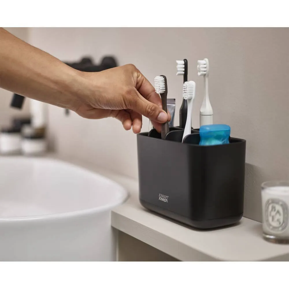 Joseph Joseph EasyStore Toothbrush Caddy Large Matte Black