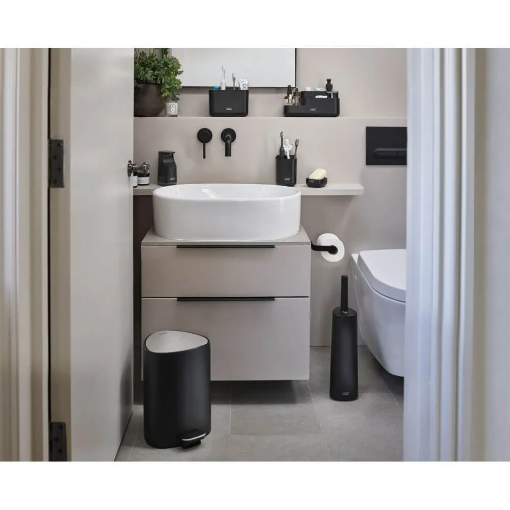 Joseph Joseph EasyStore Toothbrush Caddy Large Matte Black
