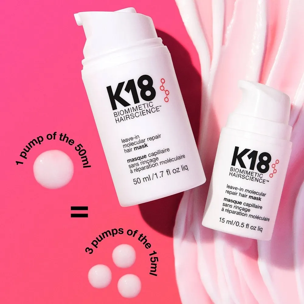 K18 Biomimetic Hairscience Leave-In Molecular Repair Hair Mask 15ml