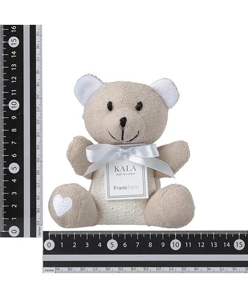 Kala Bath Scrubber Bear Beige