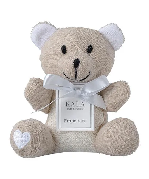 Kala Bath Scrubber Bear Beige