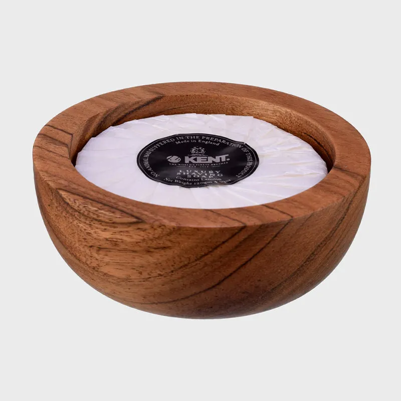 Kent Brushes - Wooden shaving bowl and soap