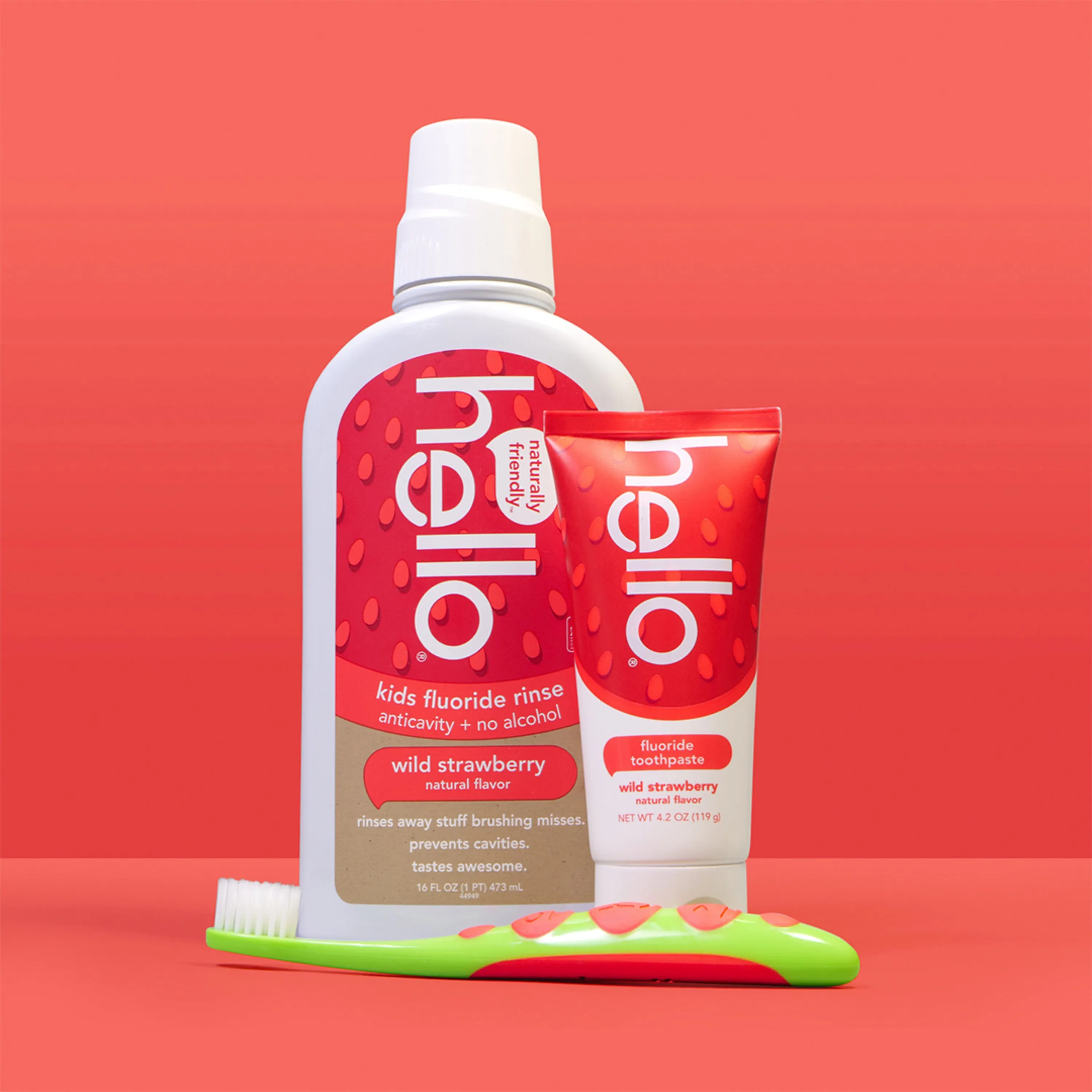 kids fluoride strawberry mouthwash