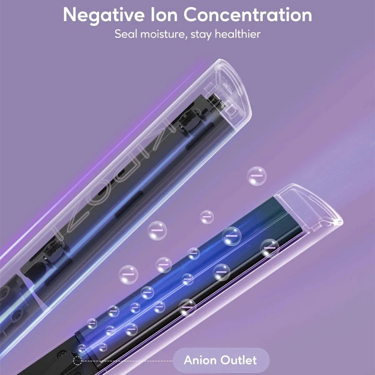 KIPOZI Flat Iron 2 In 1 Instant Heating Professional Hair Straightener with Digital Display