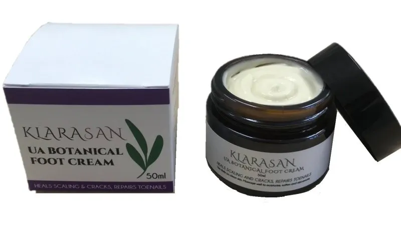 Klara's Botanical Foot Cream 50ml - Soften Hard Skin of Foot and Heal Cracked with Natural Essential Oil and Sandal Wood Foot Cream for Men's & Women.