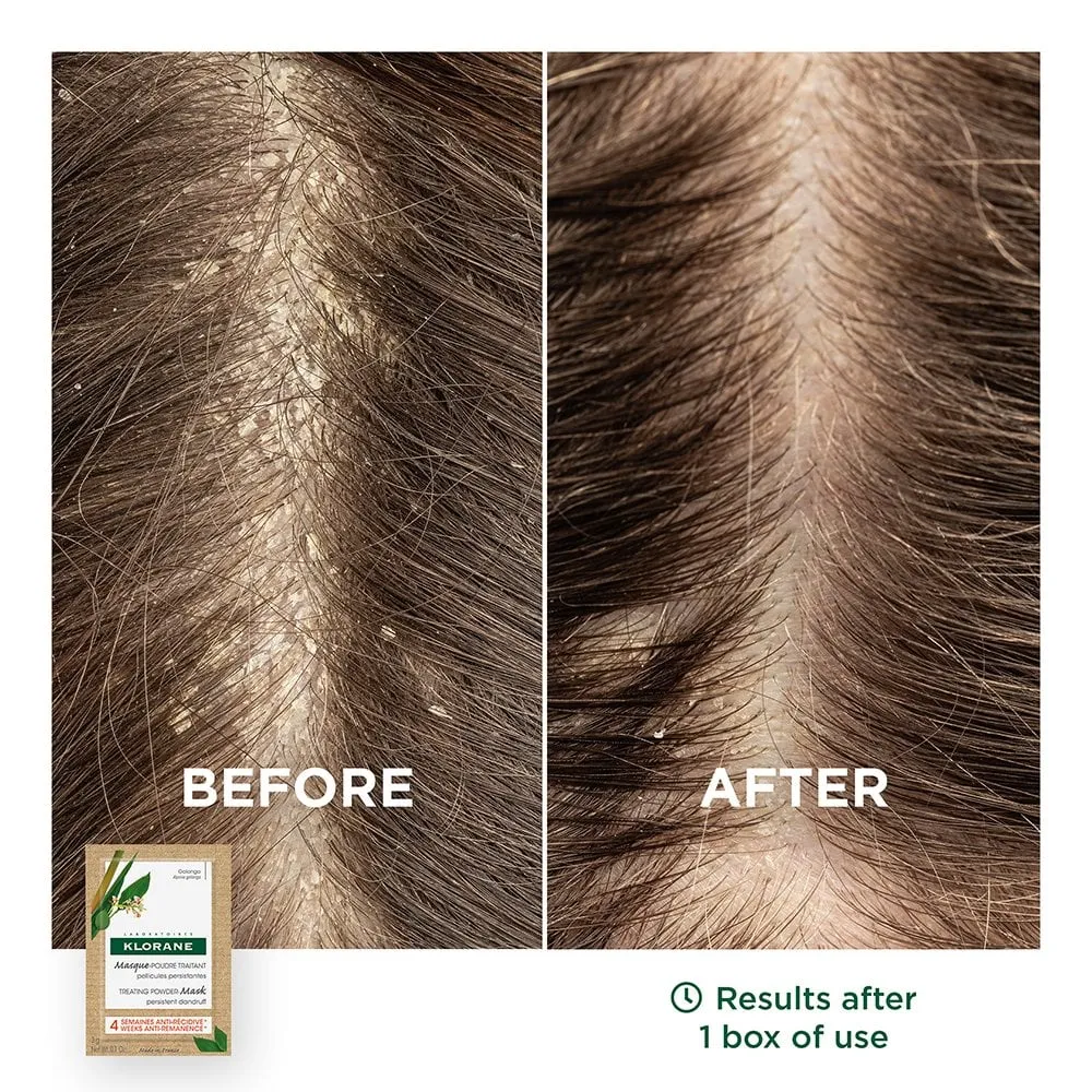 Klorane Galangal Anti-Dandruff Treating Powder Mask 8 x 3g