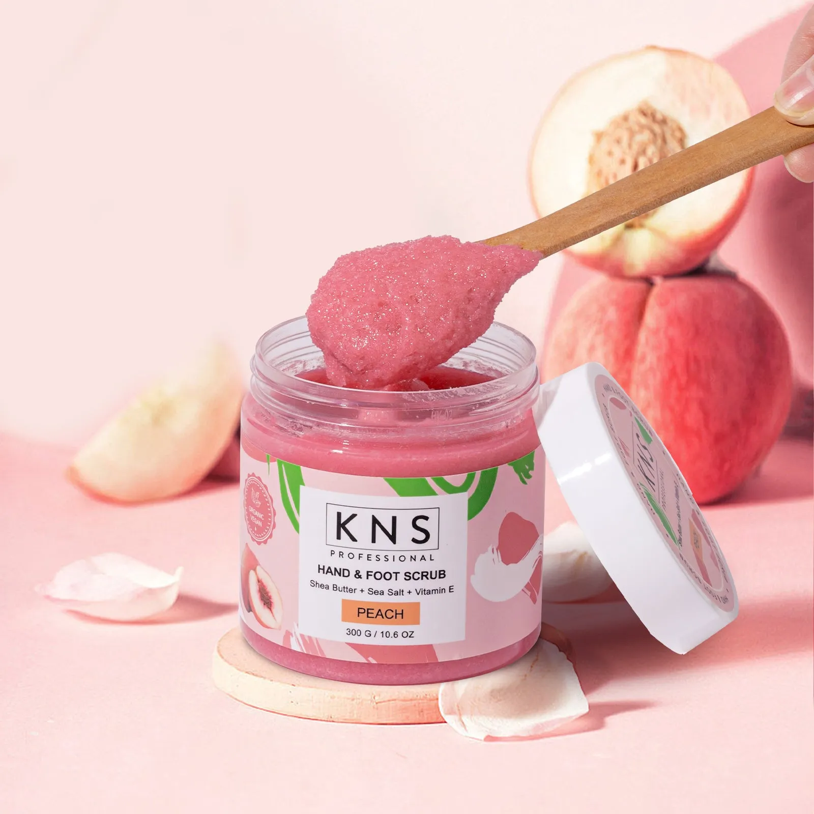 KNS Peach Hand and Foot Scrub