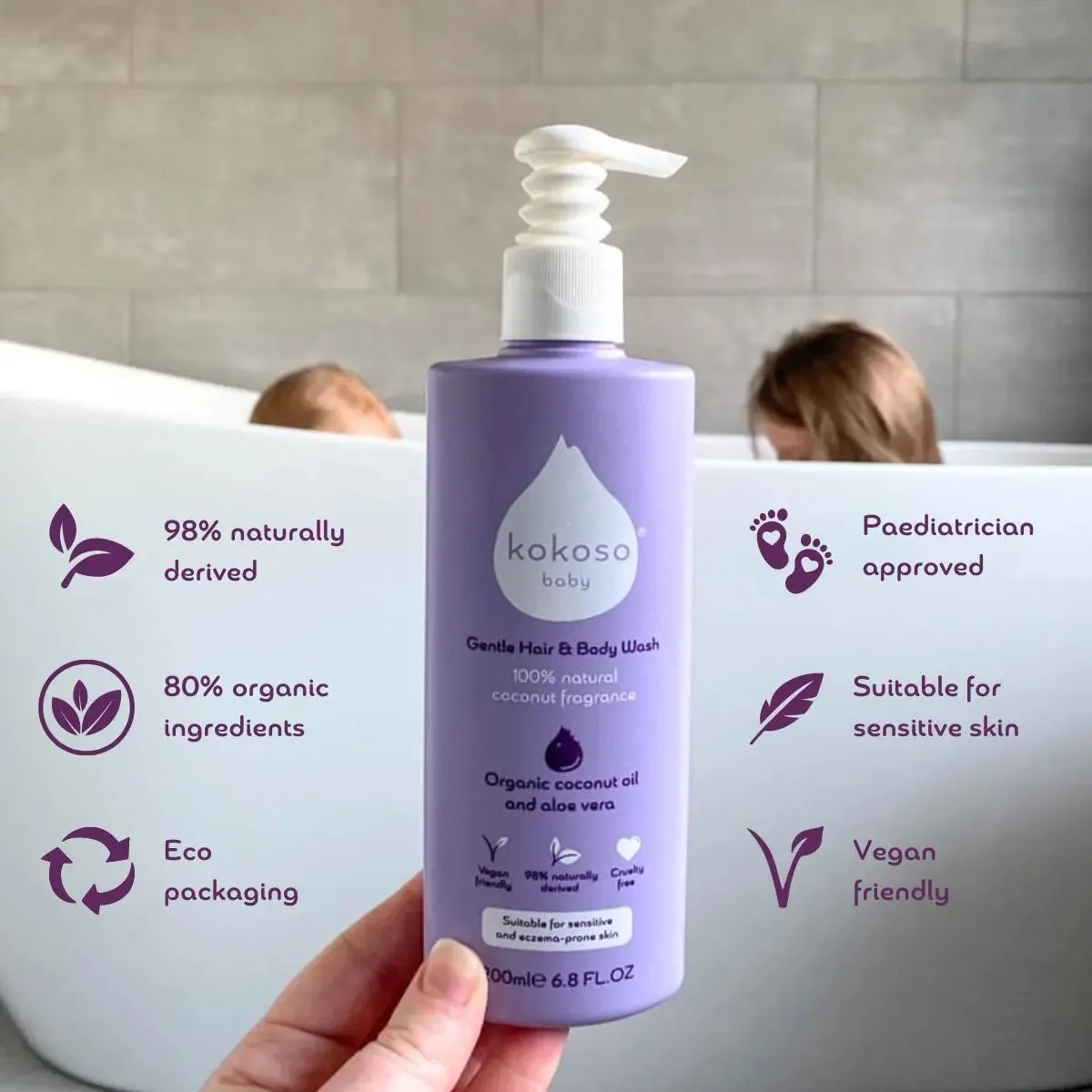 Kokoso Gentle Hair & Body Wash