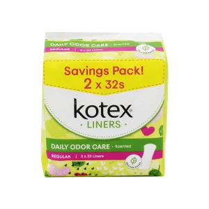 Kotex Daily Odor Care Betel Leave Extract Regular Liners 40pcs x 2