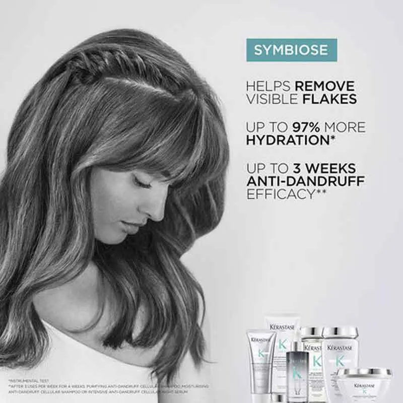 Kérastase Symbiose Moisturising Anti-Dandruff Cellular Shampoo - Dry, Sensitive Scalp