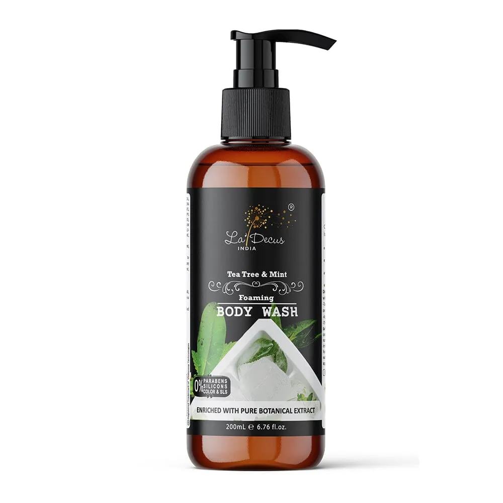 La'Decus India Tea Tree and Mint Foaming Body Wash 200 ml