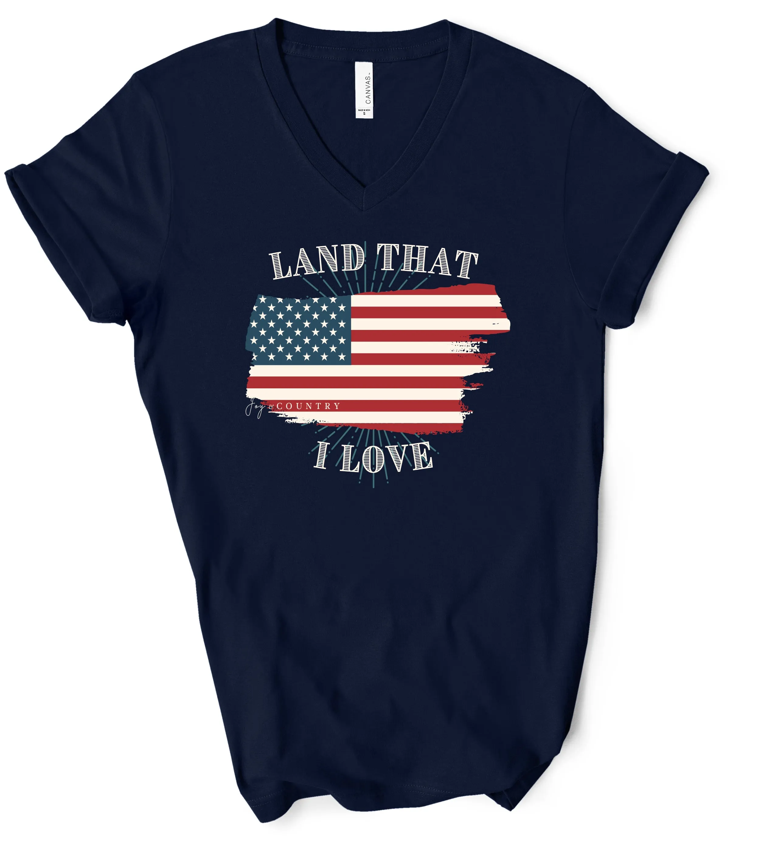 Land that I Love - Unisex V-Neck Tee