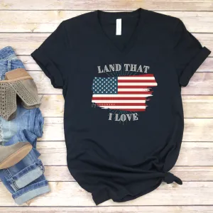 Land that I Love - Unisex V-Neck Tee