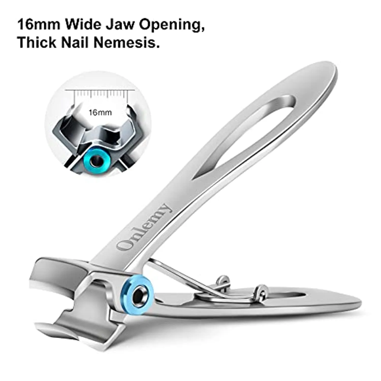 Large Nail Clippers Set (5Pcs), Sharp Heavy Duty Toenail and Fingernail Clippers, Toenail Clippers for Thick Nails and Ingrown Toenail, Suitable for Adult Seniors Men Women