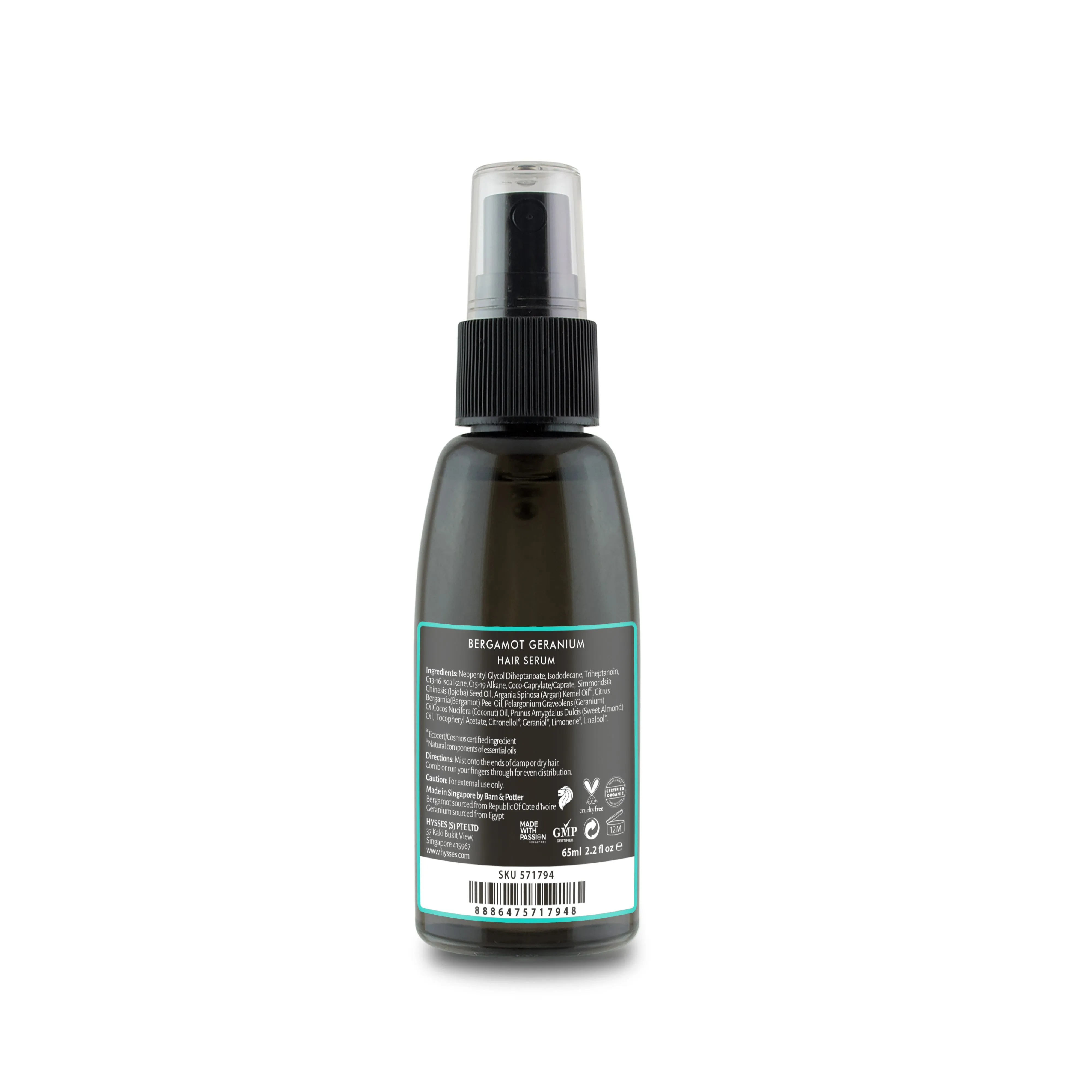 Lightweight Hair Serum Bergamot Geranium