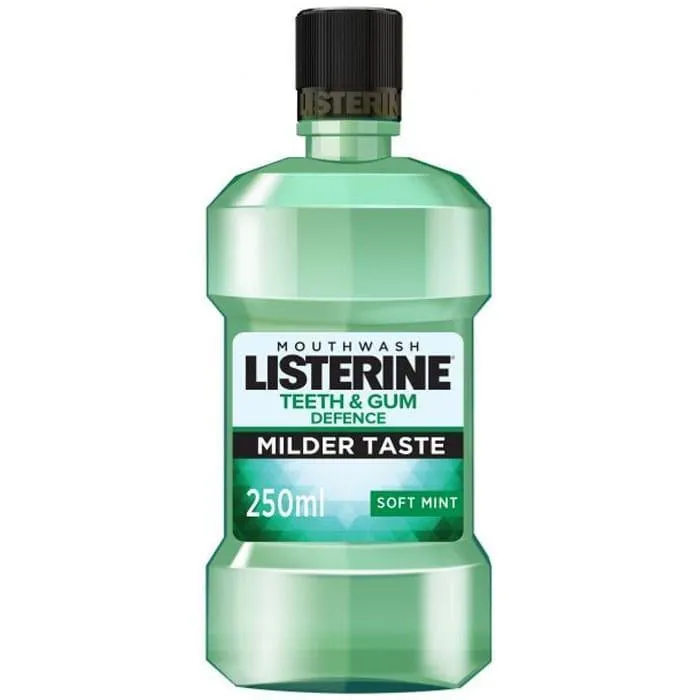 Listerine Mouthwash Teeth & Gum Defence Milder Taste 250ml