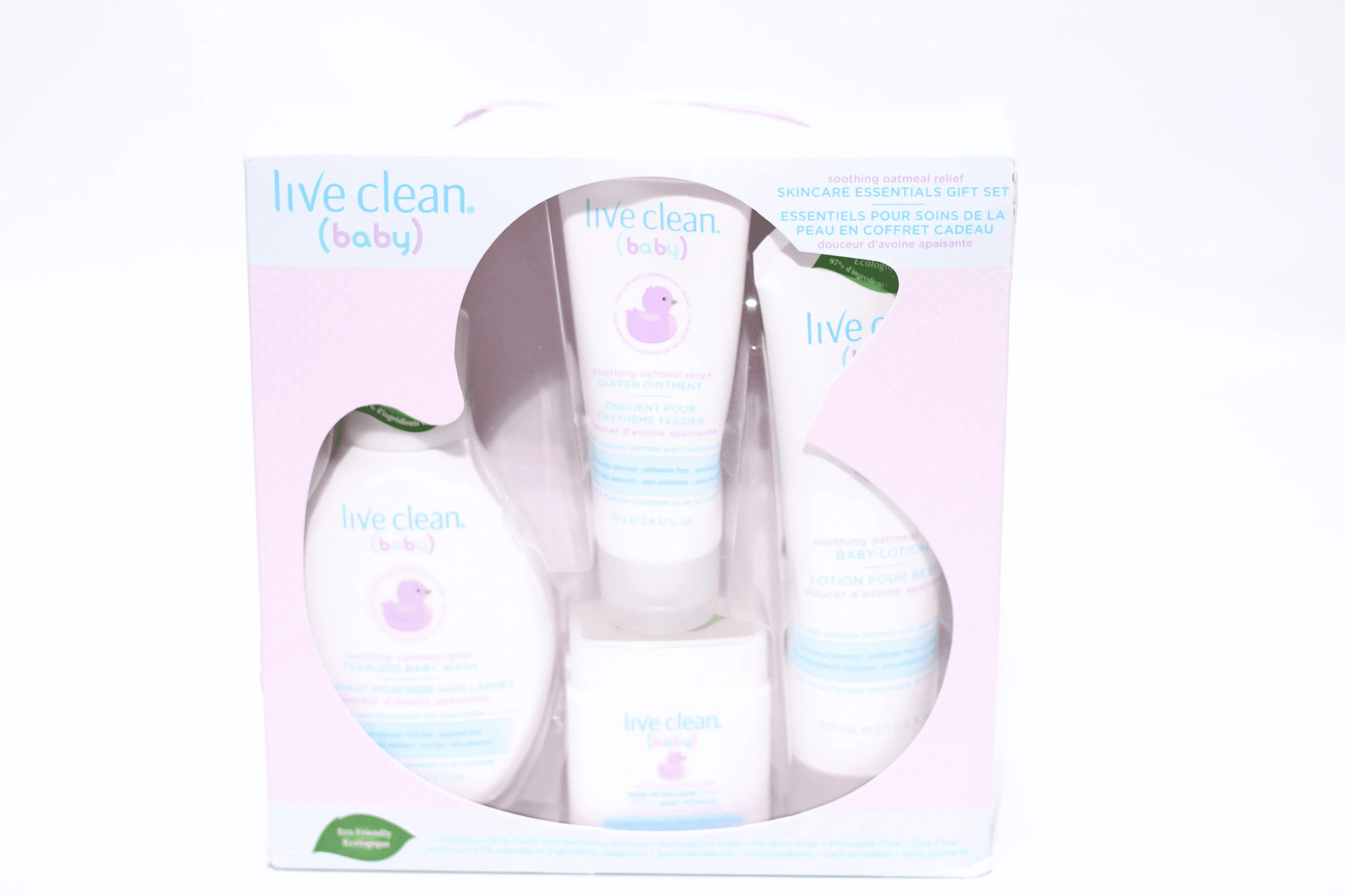 Live Clean Baby Skin Care Essentials Gift Set - Soothing Relief