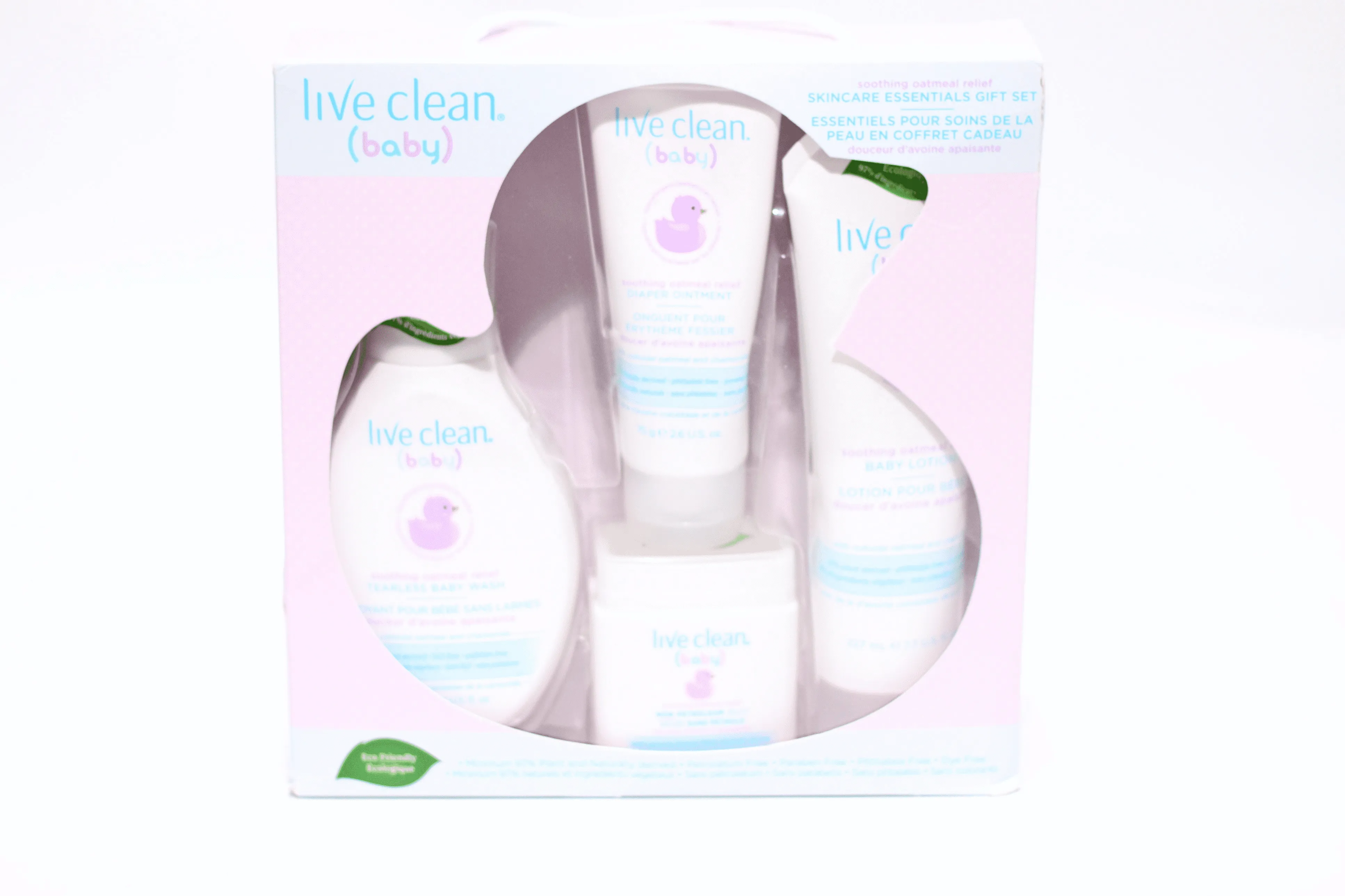 Live Clean Baby Skin Care Essentials Gift Set - Soothing Relief