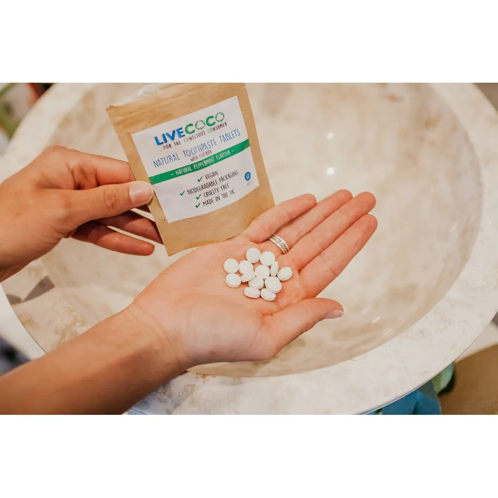 LiveCoco - SPECIAL OFFER - Zero Plastic Dental Bundle - Toothpaste Tablets & Floss