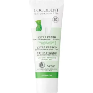 Logona Extra Fresh Daily Care toothpaste with peppermint, fluoride-free, 75 ml