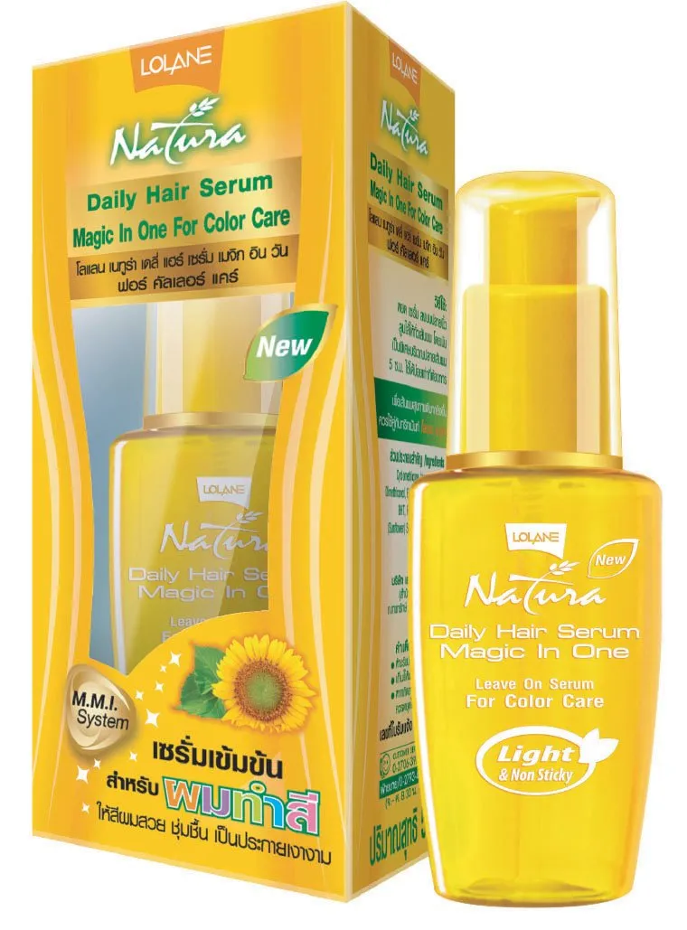 Lolane Natura Daily Hair Serum 50Ml 7 In 1 For Color Care (Thai)