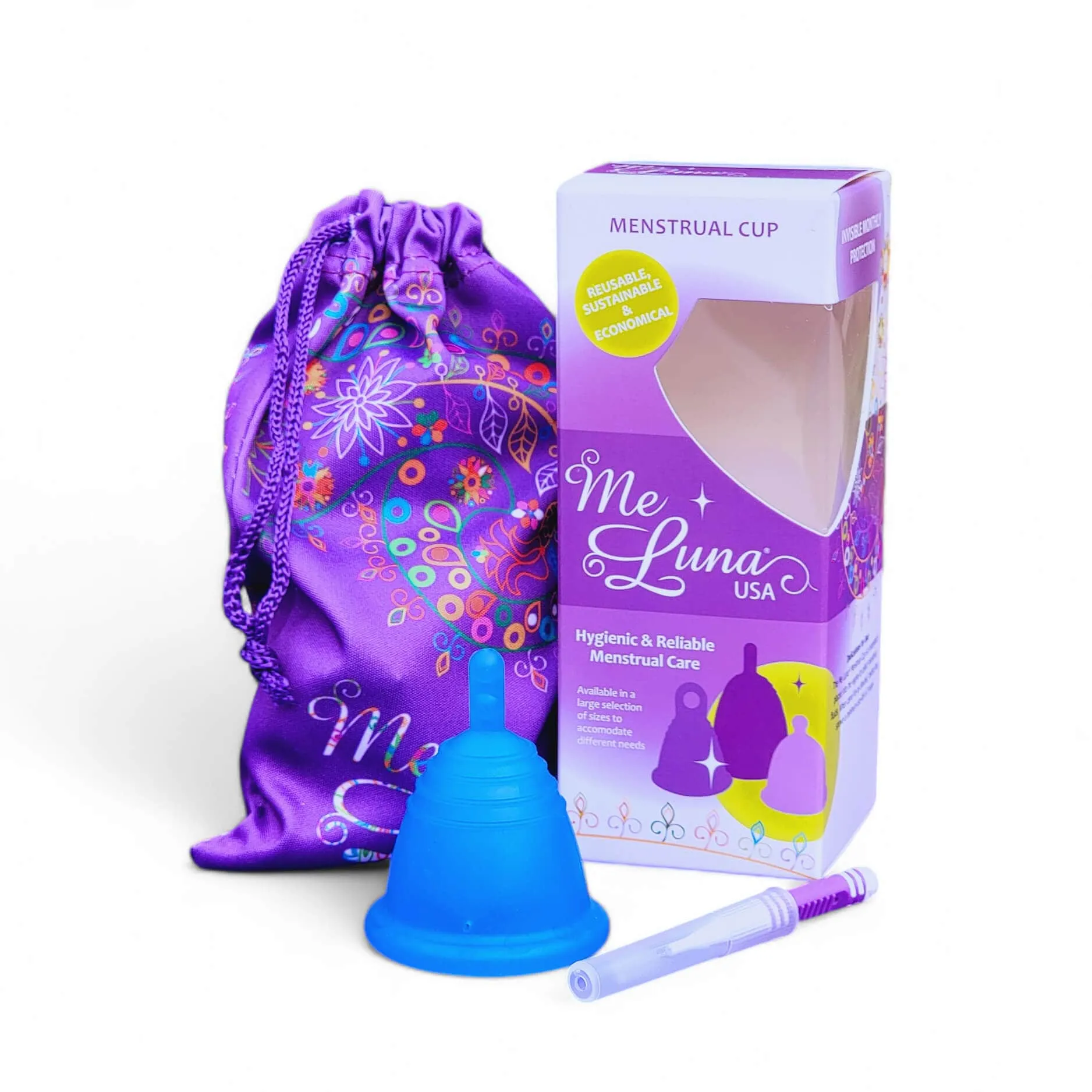 Low Cervix MeLuna Menstrual Cup (USA/FDA version) Stem, Shorty, SPORT