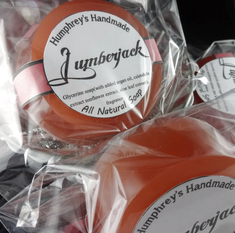 LUMBERJACK Glycerin Shave Soap | Beard Wash | Sandalwood | Cedarwood