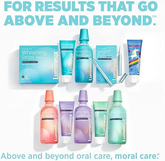 Lumineux Teeth Whitening Strips: 7 Enamel-Safe Treatments for Sensitivity-Free Whitening - Dentist-Formulated & Non-Toxic