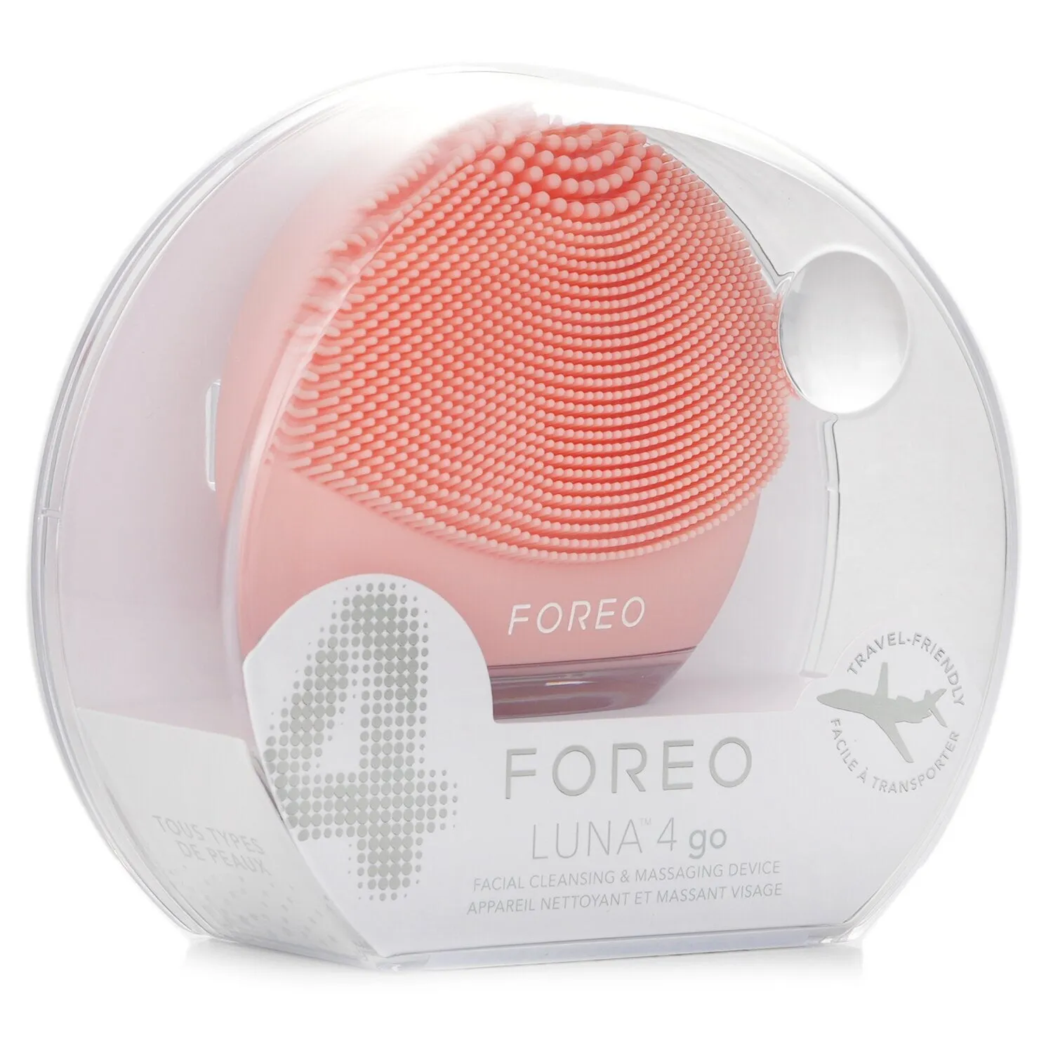 Luna 4 Go Facial Cleansing & Massaging Device - # Peach Perfect