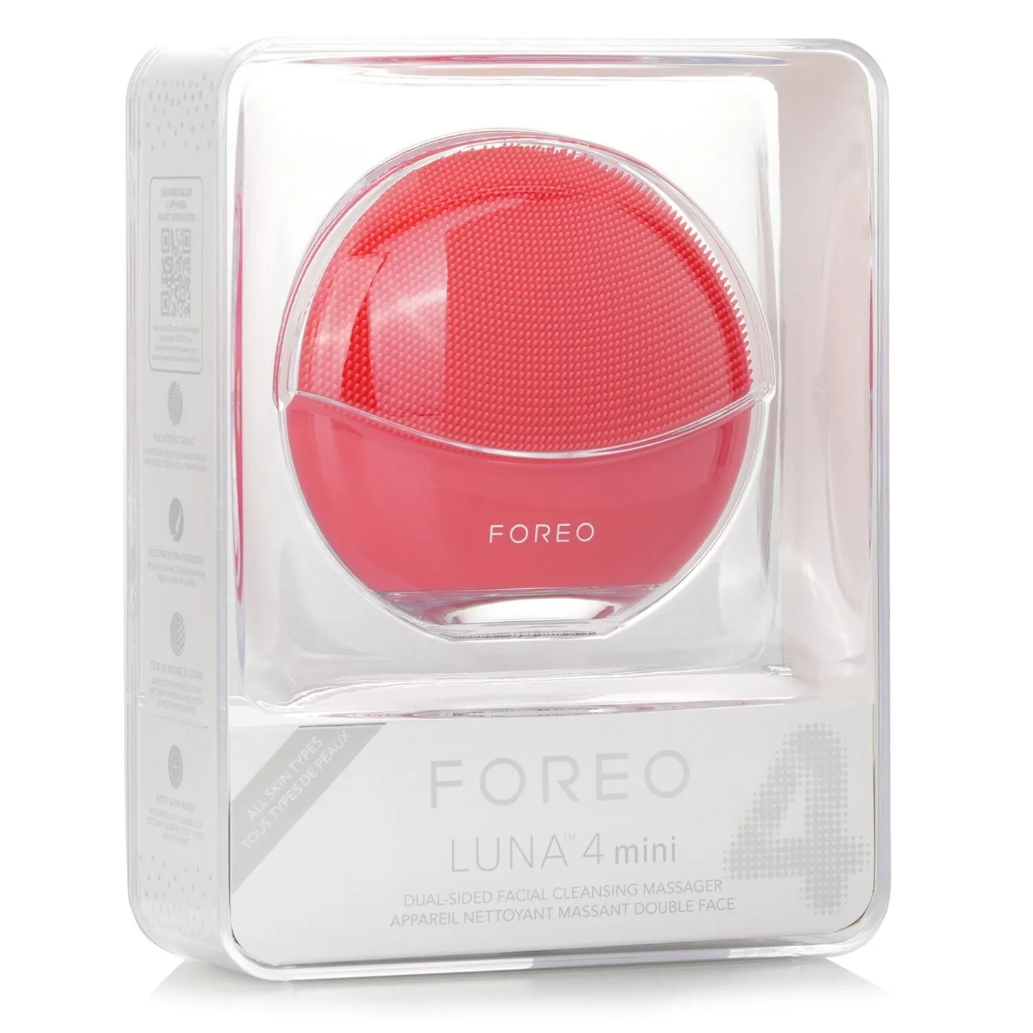 Luna 4 Mini Dual-Sided Facial Cleansing Massager - # Coral