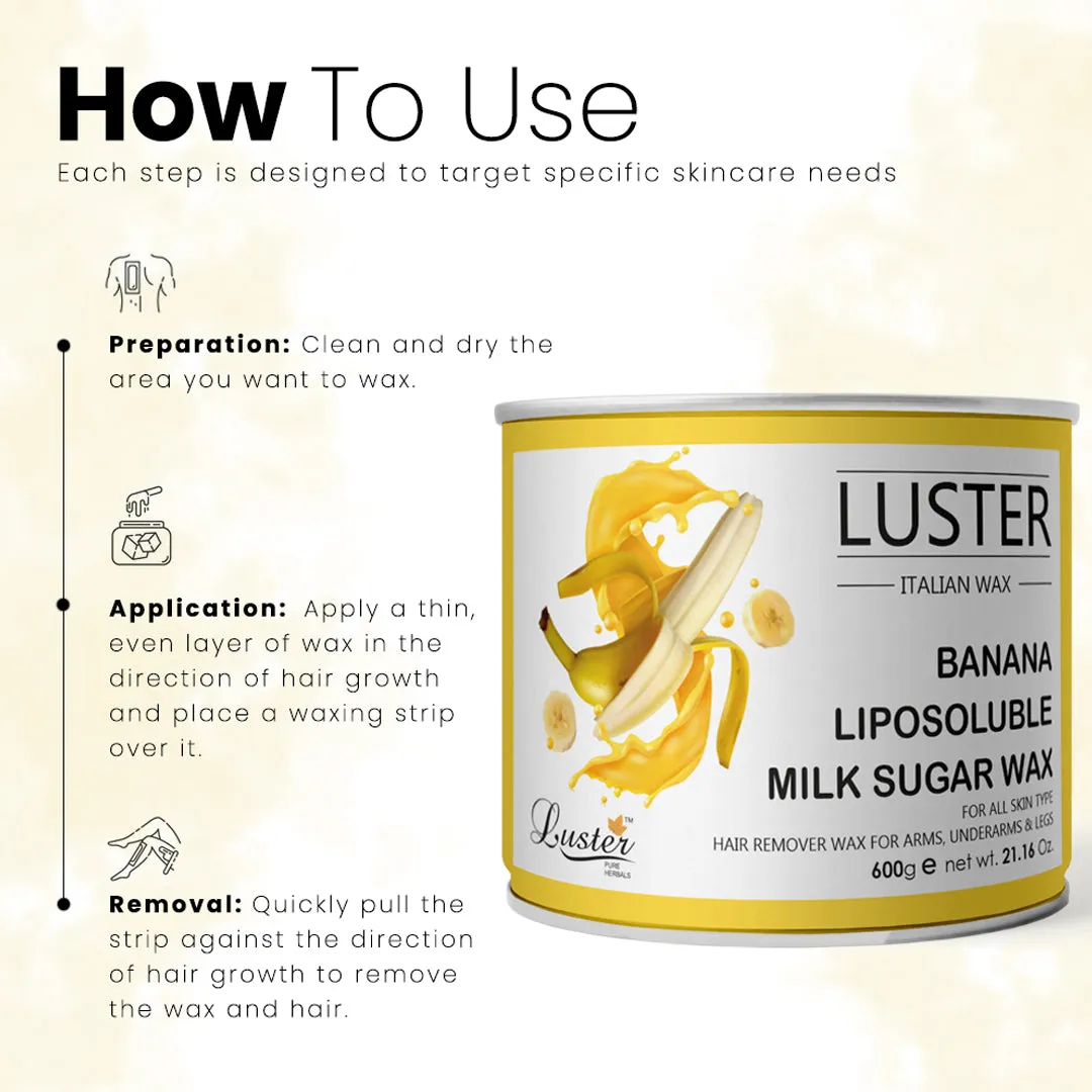 Luster Banana Hair Removal Hot Wax - 600g